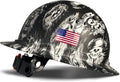 Premium Full Brim Construction Hard Hat with Ventilation - ANSI Certified Safety Helmet in Stylish Carbon Fiber Design