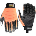 8015, HI VIS Impact Work Gloves, Canvas Palm, 4XL