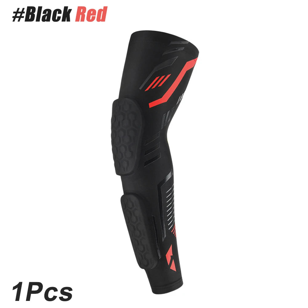 Anti-Collision Arm Sleeve Protective Compression with Elbow Honeycomb Pad for Youth & Adult Sport Basketball Football Volleyball