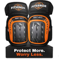 Knee Pads for Men, Gel Construction Knee Pads for Women, Orange
