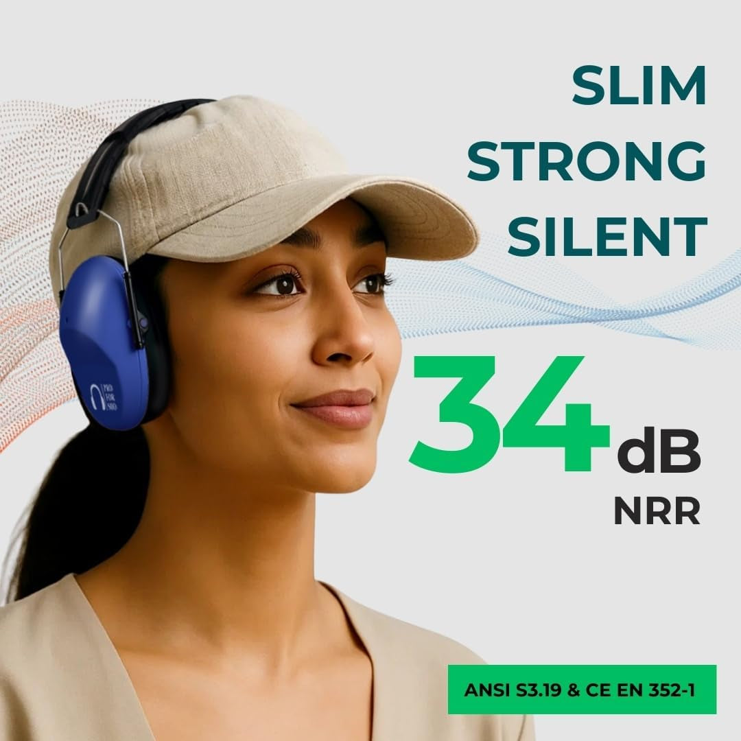 34Db NRR Ear Protection, Noise Reduction Ear Muffs