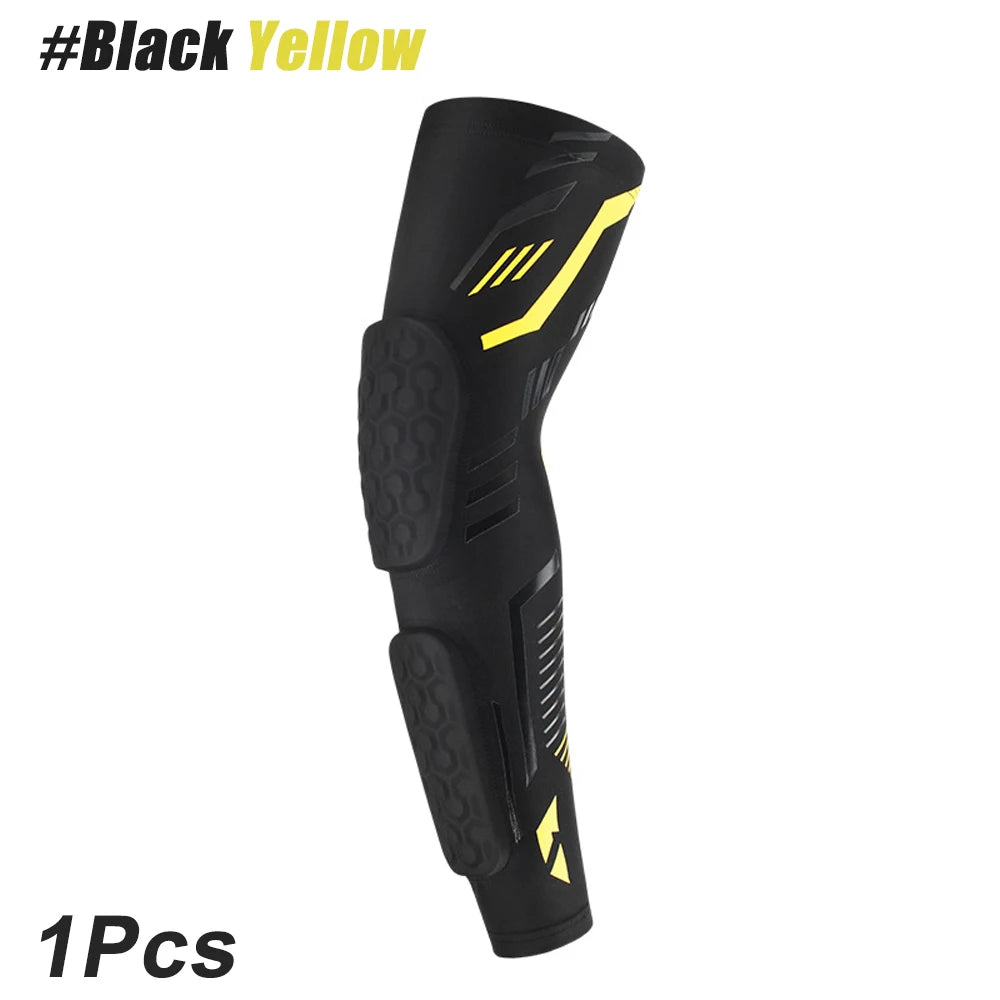Anti-Collision Arm Sleeve Protective Compression with Elbow Honeycomb Pad for Youth & Adult Sport Basketball Football Volleyball
