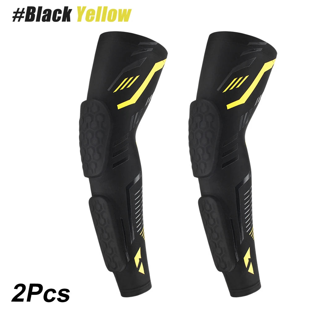 Anti-Collision Arm Sleeve Protective Compression with Elbow Honeycomb Pad for Youth & Adult Sport Basketball Football Volleyball