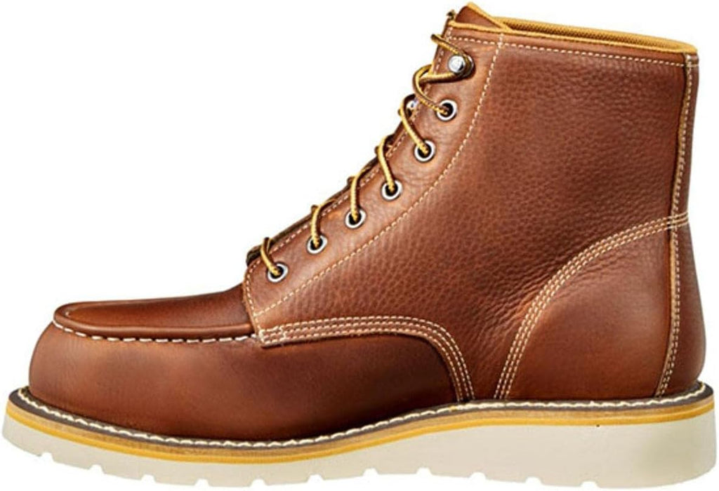 Men's 6" Moc Toe Waterproof Work Boots - Durable Oil-Tanned Leather with FastDry Lining for Ultimate Comfort and Traction