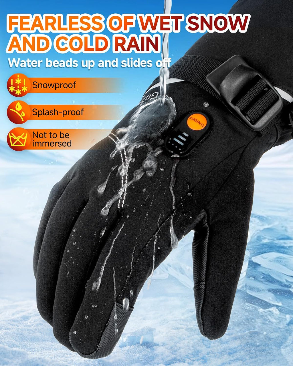 Stay Warm and Connected: Rechargeable Heated Mittens for Men and Women - Perfect for Skiing, Hiking, and Winter Adventures!