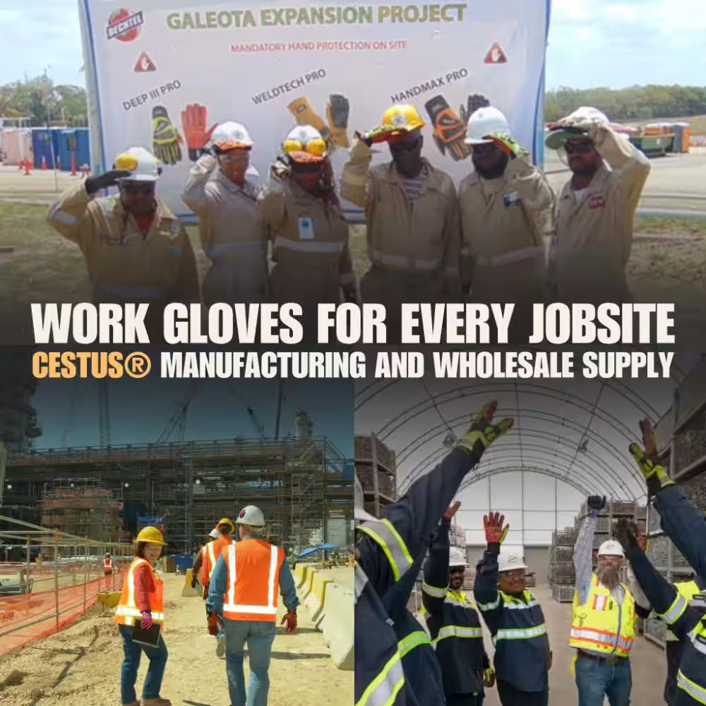 8015, HI VIS Impact Work Gloves, Canvas Palm, 4XL