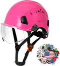 Construction Hard Hat with Visor and Chin Strap for Men,Ansi Z89.1