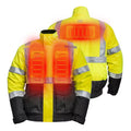 Men'S X-Large Hi-Vis Work Heated Jacket with (1) 7.4-Volt Battery and Charger
