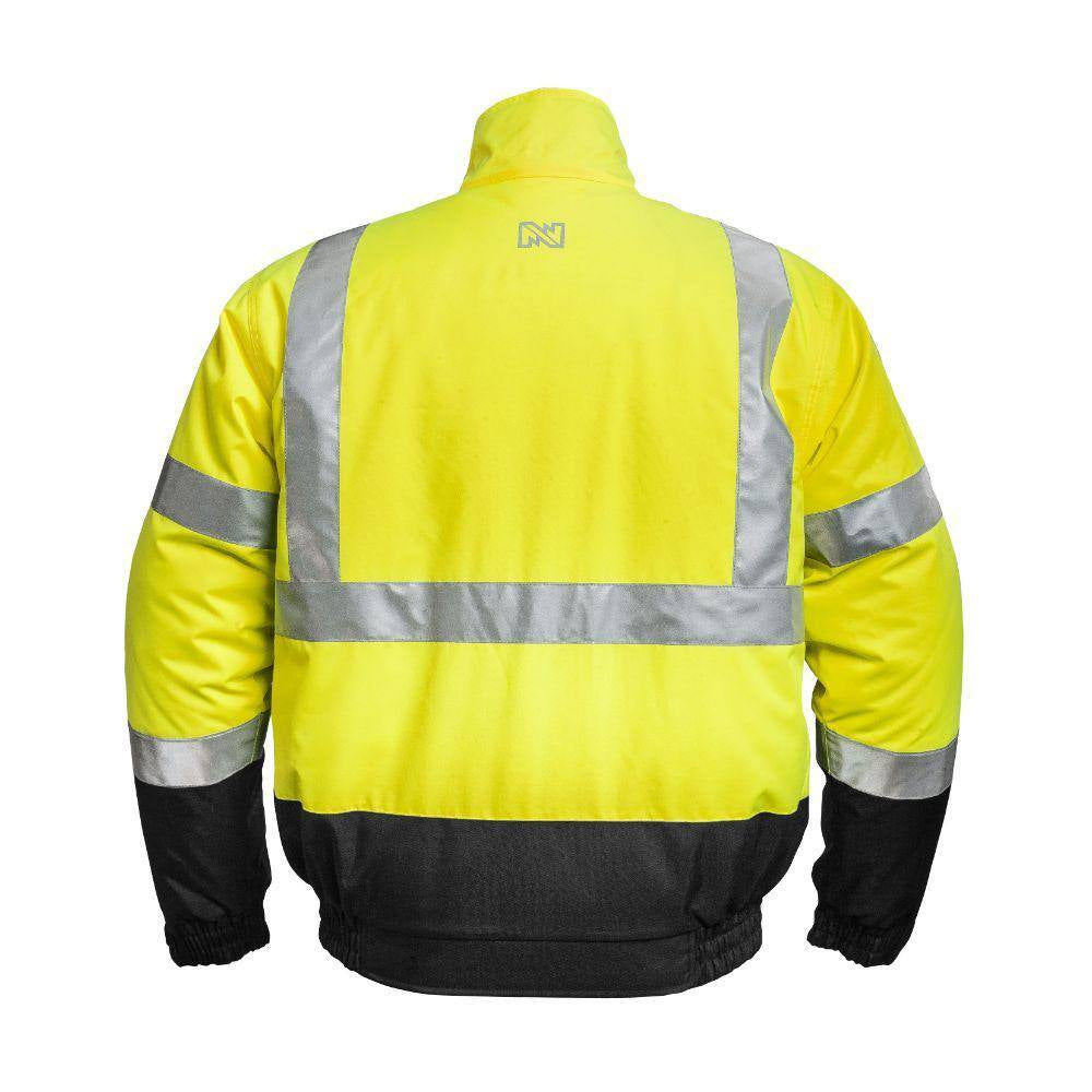 Men'S X-Large Hi-Vis Work Heated Jacket with (1) 7.4-Volt Battery and Charger