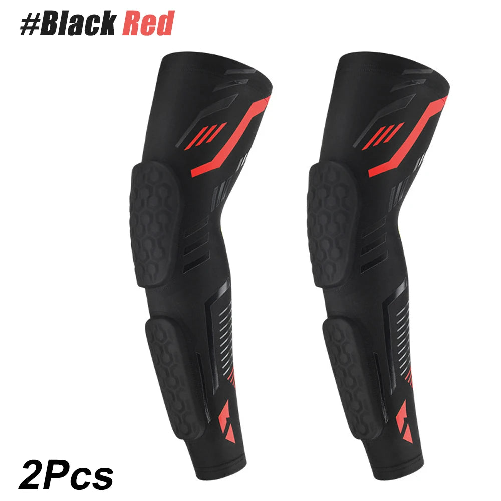 Anti-Collision Arm Sleeve Protective Compression with Elbow Honeycomb Pad for Youth & Adult Sport Basketball Football Volleyball