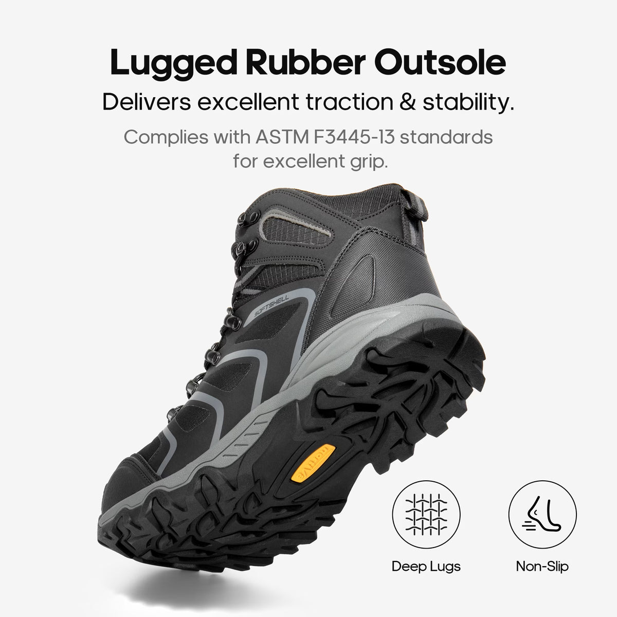 NORTIV 8 Waterproof Work Boots for Men Steel Toe Safety Construction Boots