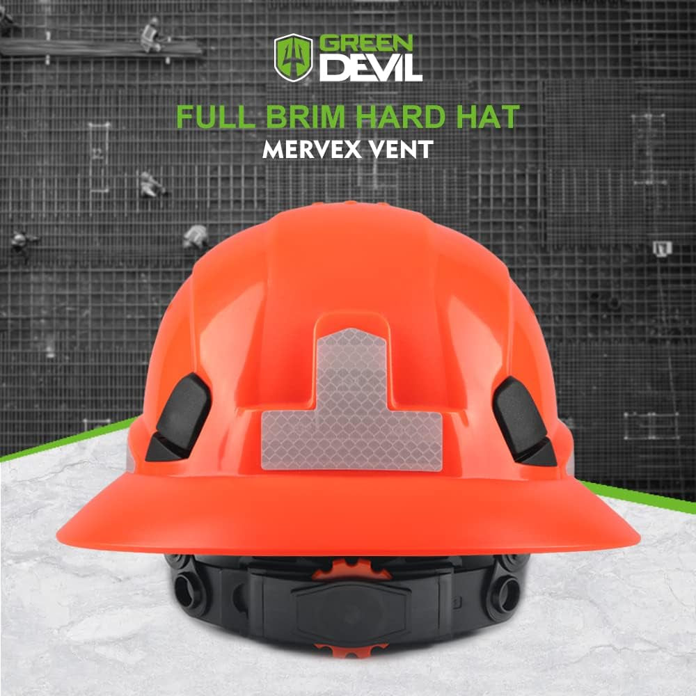 Ultimate Full Brim Hard Hat with Cooling Towel - OSHA Approved Safety Helmet for Construction and MMA - Adjustable Fit for Men & Women