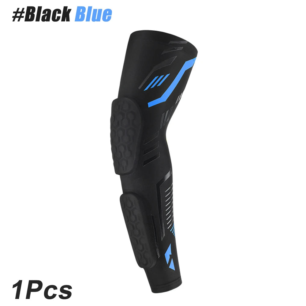 Anti-Collision Arm Sleeve Protective Compression with Elbow Honeycomb Pad for Youth & Adult Sport Basketball Football Volleyball