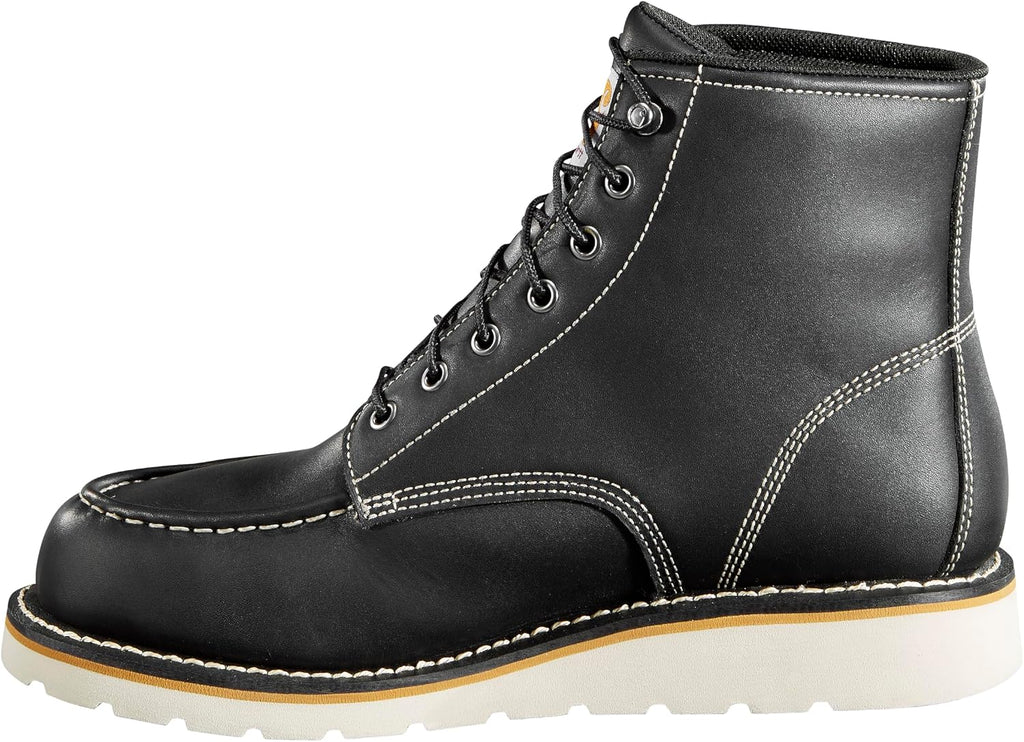 Men's 6" Moc Toe Waterproof Work Boots - Durable Oil-Tanned Leather with FastDry Lining and Superior Traction for Ultimate Comfort and Safety