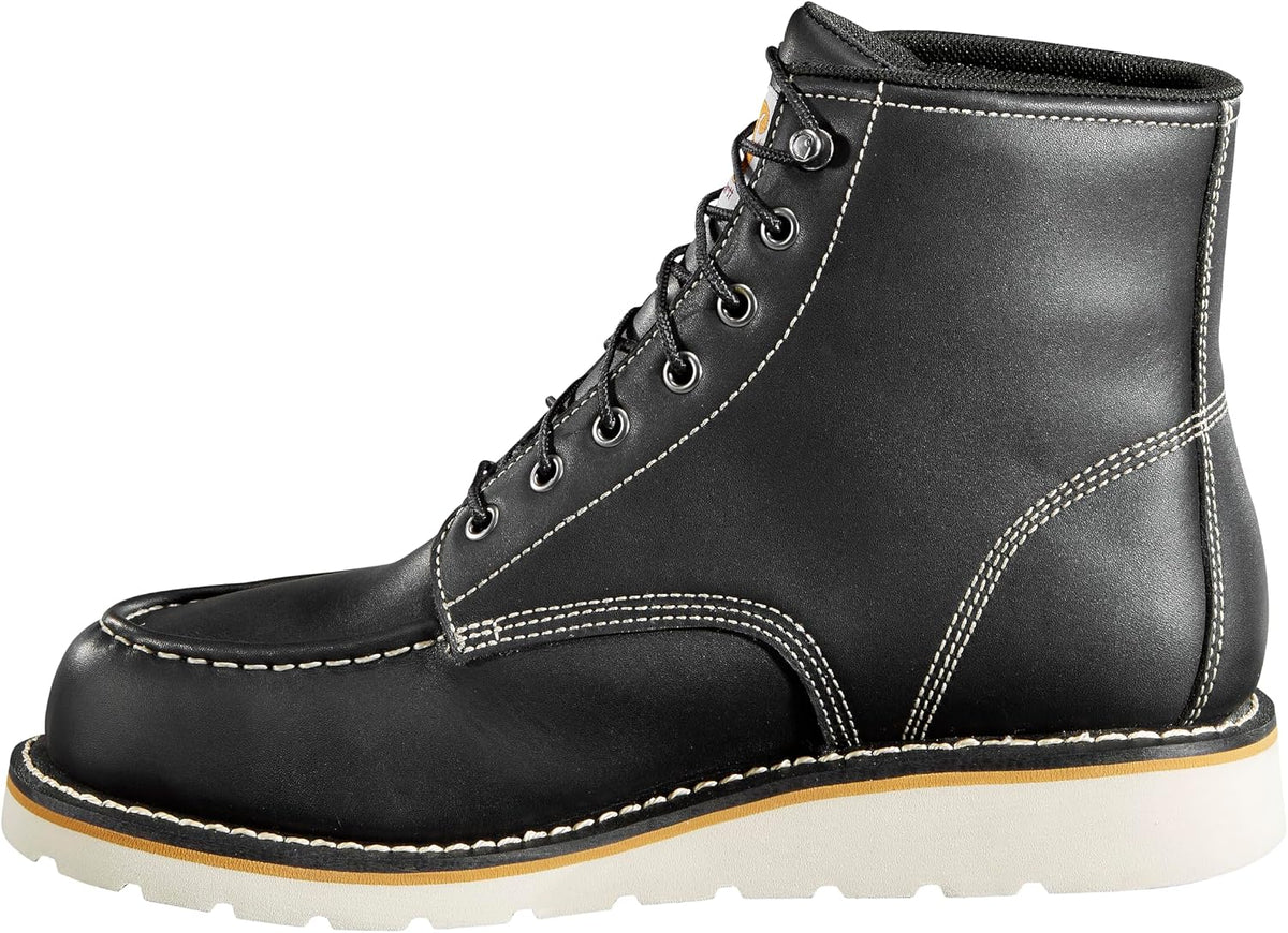 Men's 6" Moc Toe Waterproof Work Boots - Durable Oil-Tanned Leather with FastDry Lining and Superior Traction for Ultimate Comfort and Safety