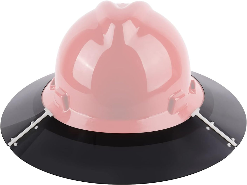 Premium Hard Hat Visor Compatible with MSA V-Gard Full Brim Hard Hat Sun Shade, Hardhat Attachment for Men or Women Working Outside