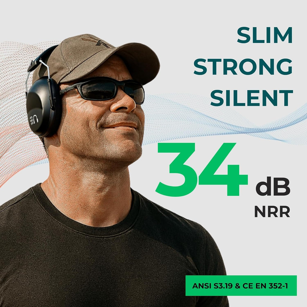 34Db NRR Ear Protection, Noise Reduction Ear Muffs