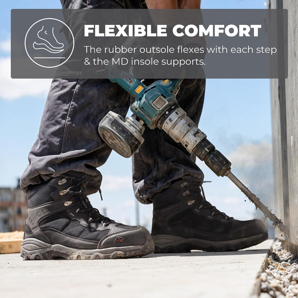 Men'S Waterproof Steel Toe Work Boots