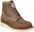 Men'S 6” Moc Toe Waterproof Work Boots - Oil-Tanned Leather Boots with Fastdry Lining, Dual-Density Rubber Wedge Traction Outsole, EH Rated