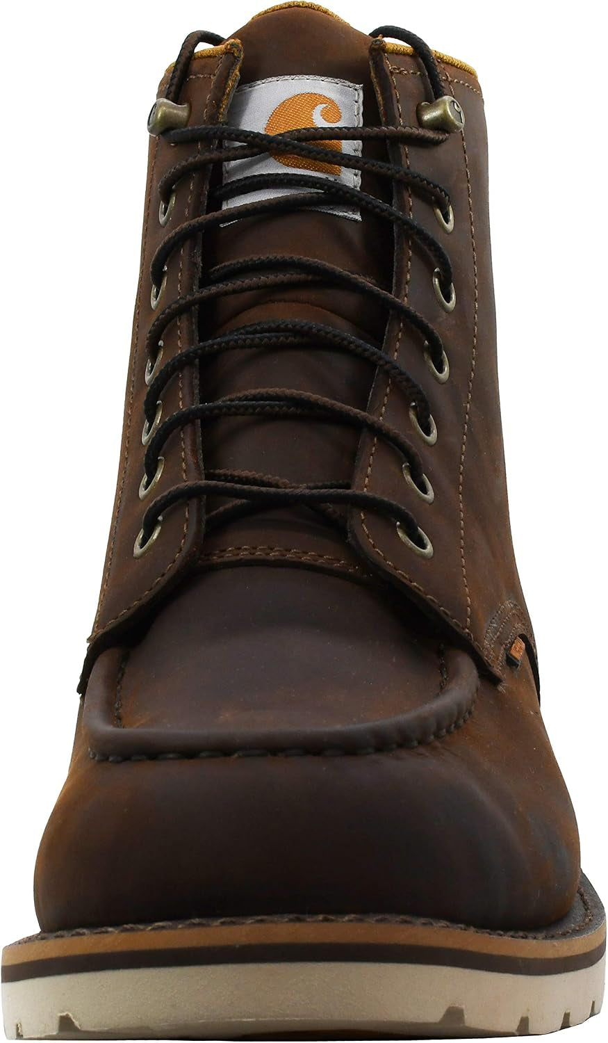 Men's 6" Moc Toe Waterproof Work Boots - Durable Oil-Tanned Leather with FastDry Lining for Ultimate Comfort and Traction
