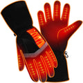 Women Heated Gloves Winter Waterproof Touchscreen Hand Warmers Insulated Ski Men Gloves Perfect for Freezer Work Cycling Walking Running Outdoor Activities(M Size)