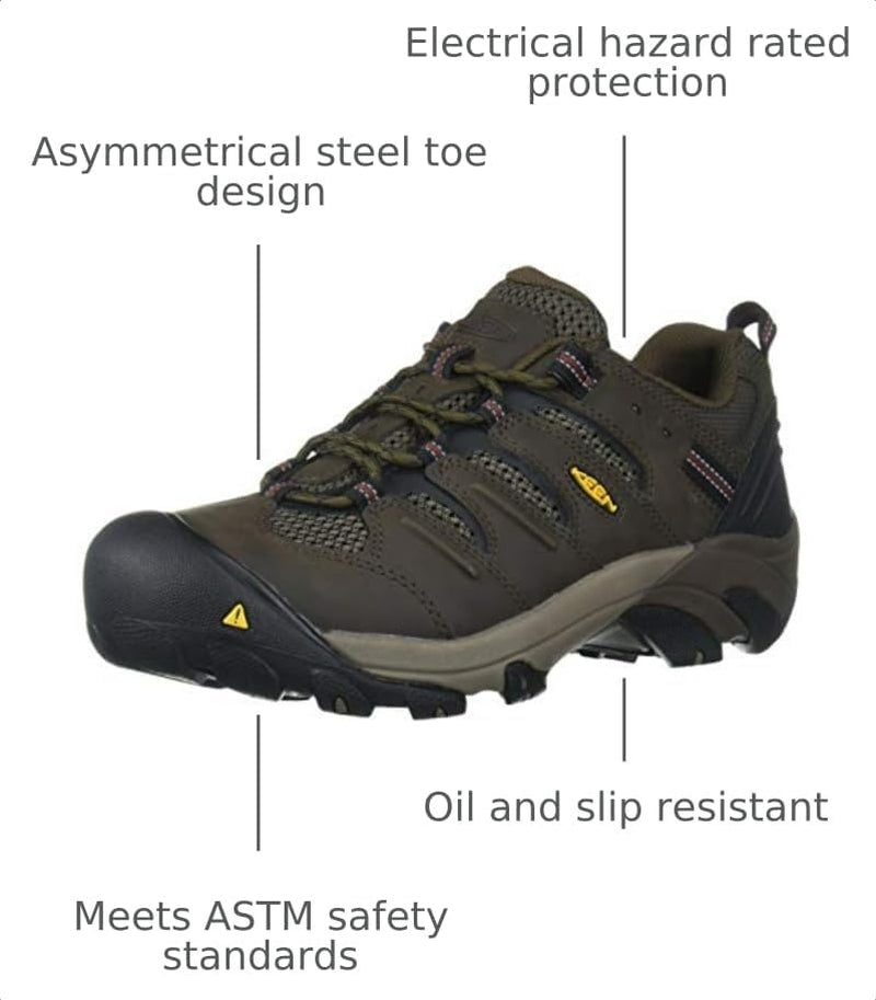 Men'S Lansing Low Height Steel Toe Work Shoes