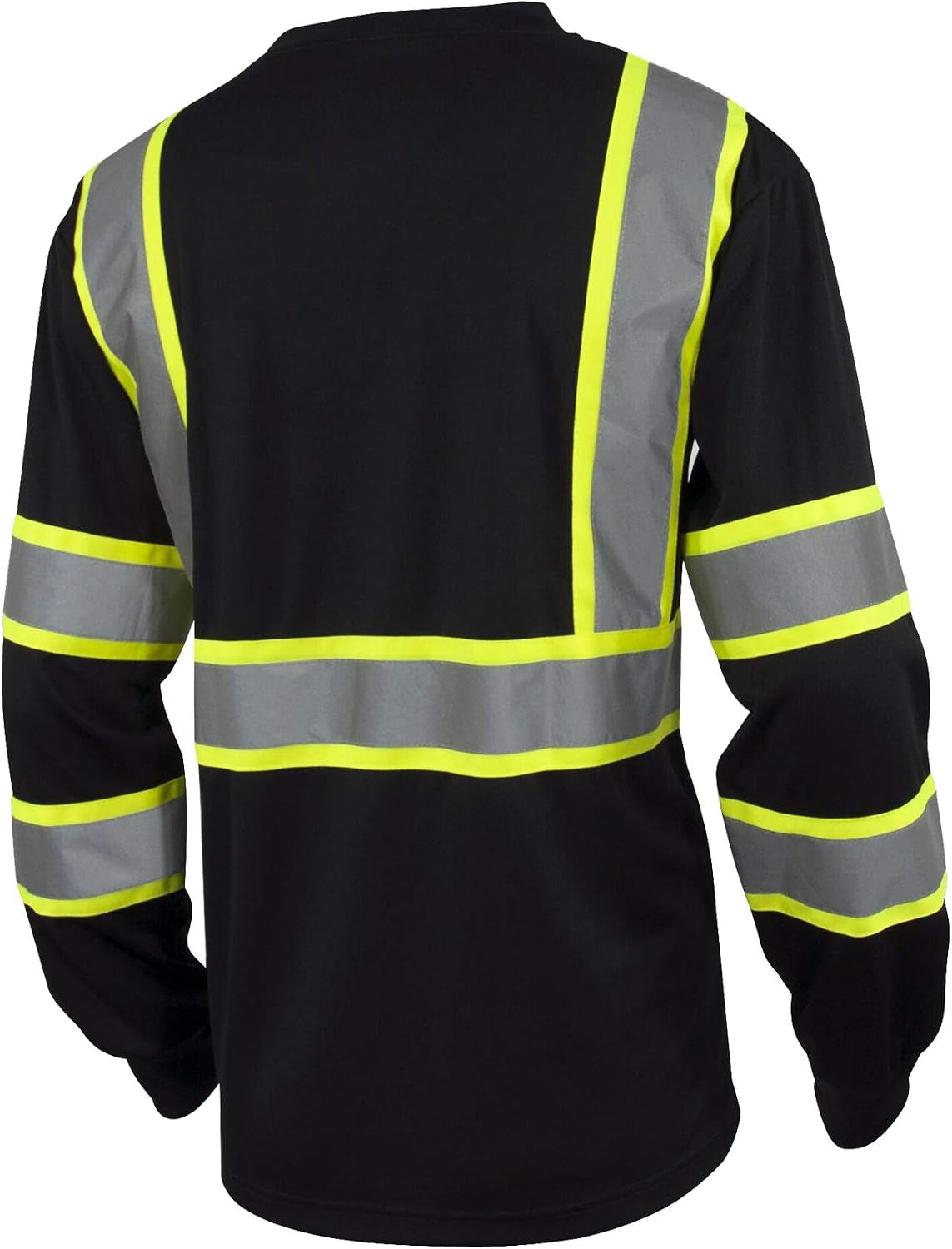 Hi Vis Class 3 T Shirt Reflective Safety Black Short Long Sleeve HIGH Visibility 39 55