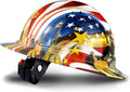 Premium Vented Full Brim Hard Hats - ANSI/ISEA Certified Safety Helmet with Carbon Fiber Design
