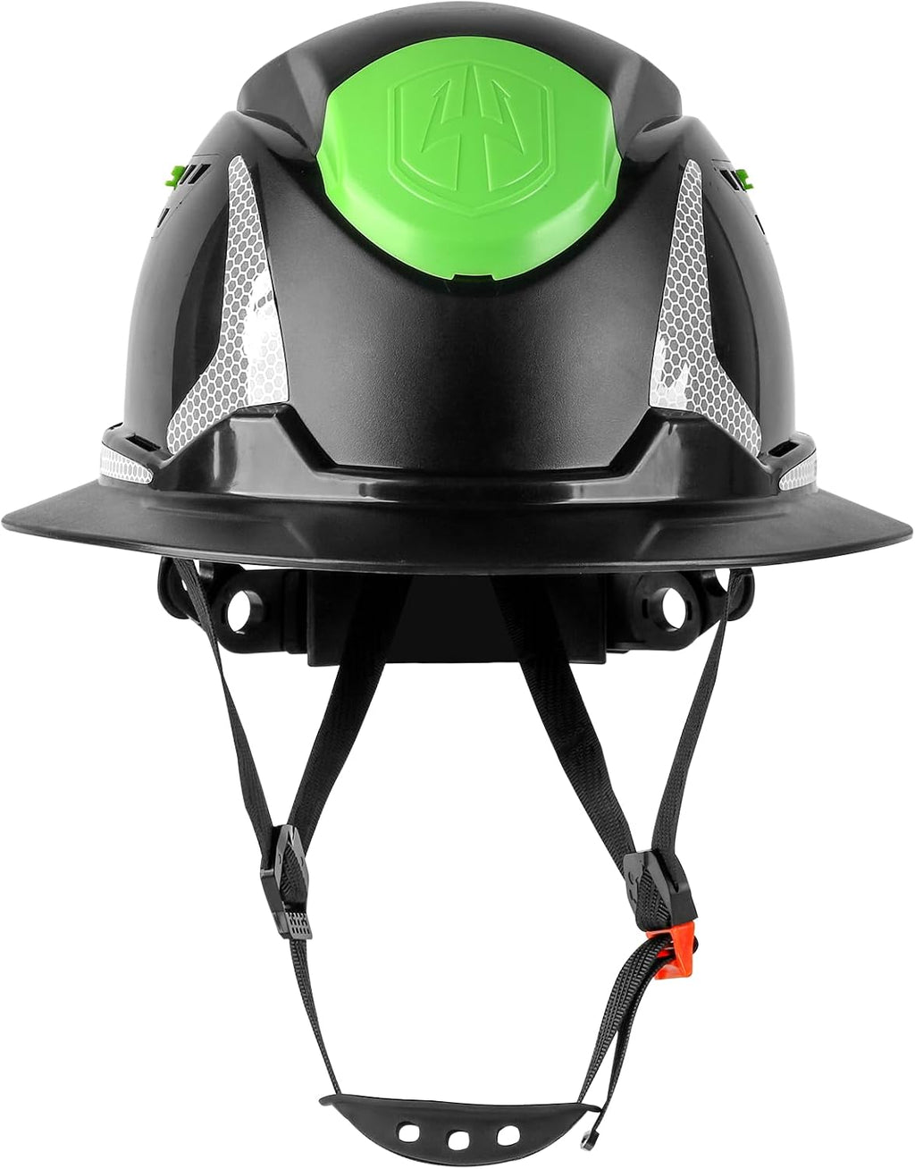 Matrix Full Brim Hard Hat with Integrated Headlight - OSHA Approved Safety Helmet for Construction Workers