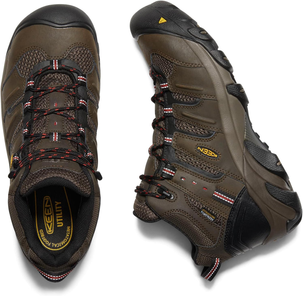 Men'S Lansing Mid Height Steel Toe Waterproof Work Boots