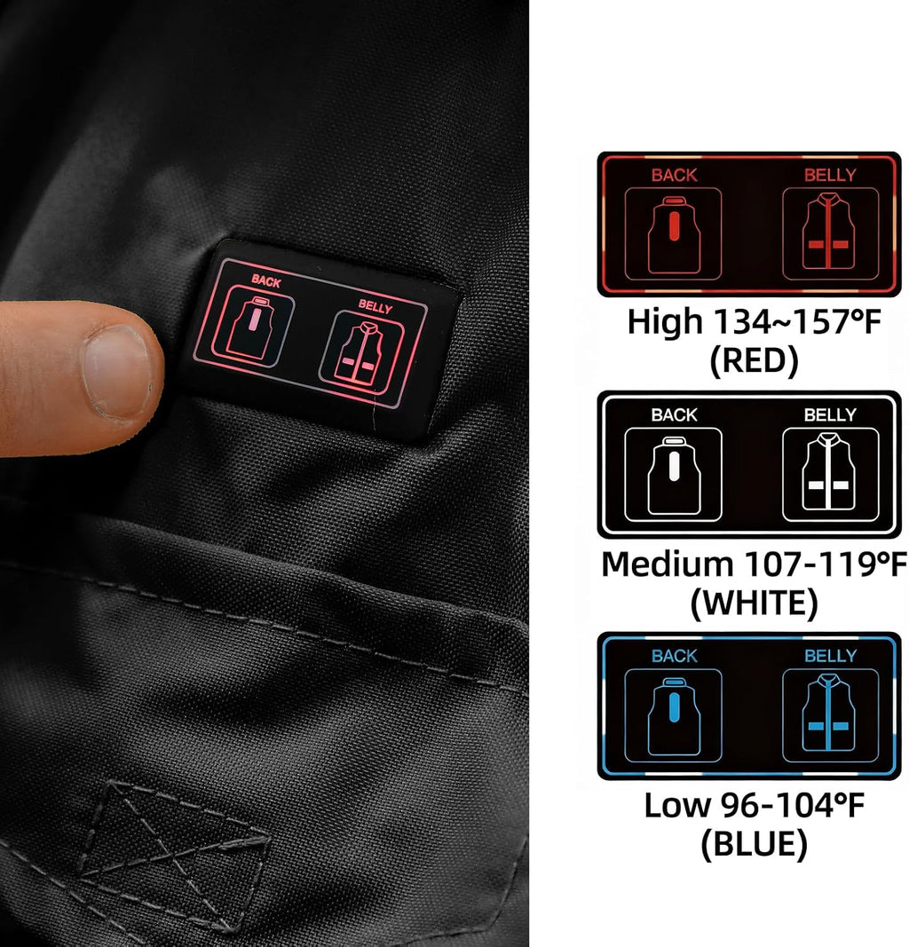 Heated Jacket for Men - 3M Hi Vis Safety Parka, Class 3 High Visibility Jackets, Heated Coat for Men
