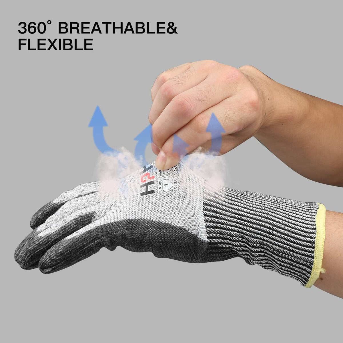Cut Resistant Gloves Level A6 Cut Proof Work Gloves Smart Touch