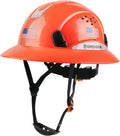 Ultimate Full Brim Hard Hat with Cooling Towel - OSHA Approved Safety Helmet for Construction and MMA - Adjustable Fit for Men & Women