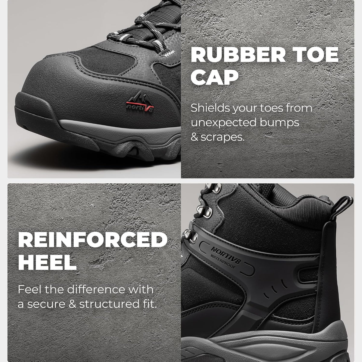 Men'S Waterproof Steel Toe Work Boots