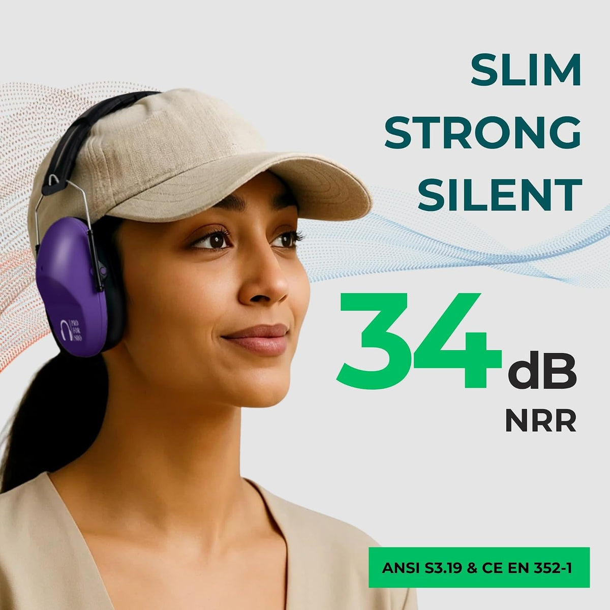 34Db NRR Ear Protection, Noise Reduction Ear Muffs