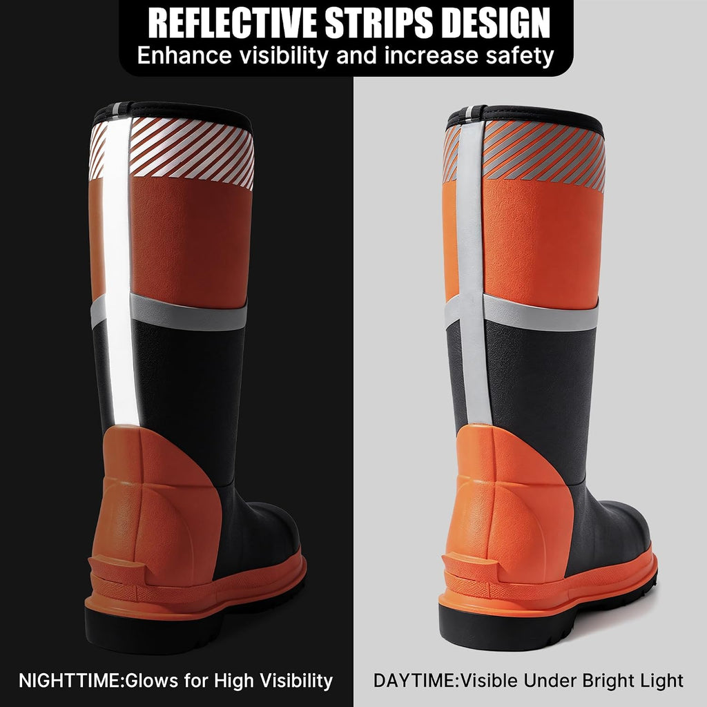 Ultimate Steel Toe Work Boots for Men - Waterproof, Puncture-Proof, and Slip-Resistant for All Work Environments