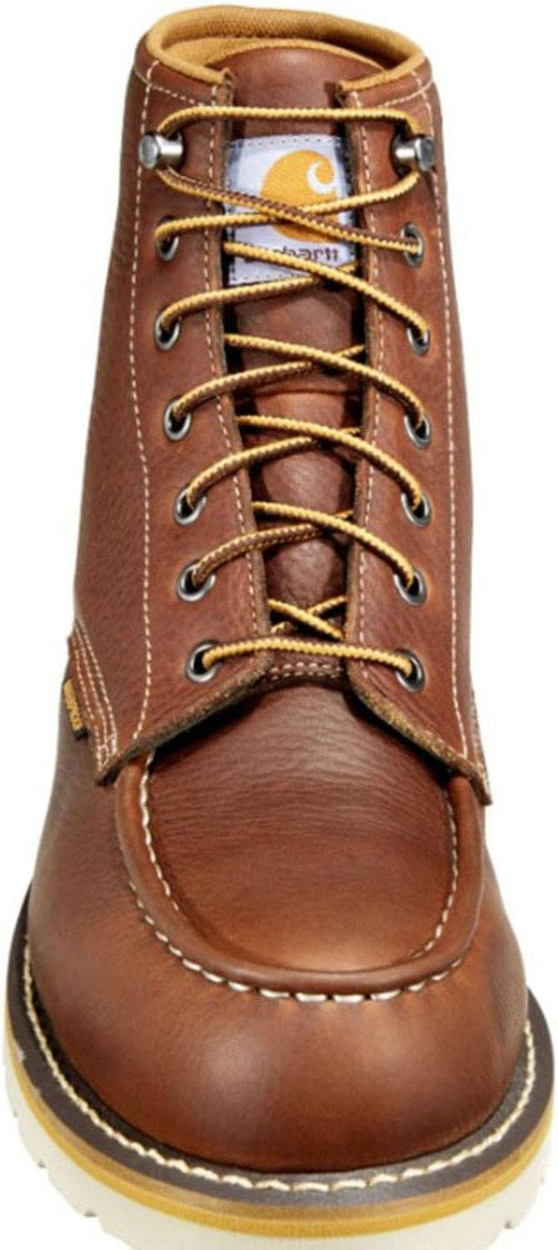 Men's 6" Moc Toe Waterproof Work Boots - Durable Oil-Tanned Leather with FastDry Lining for Ultimate Comfort and Traction