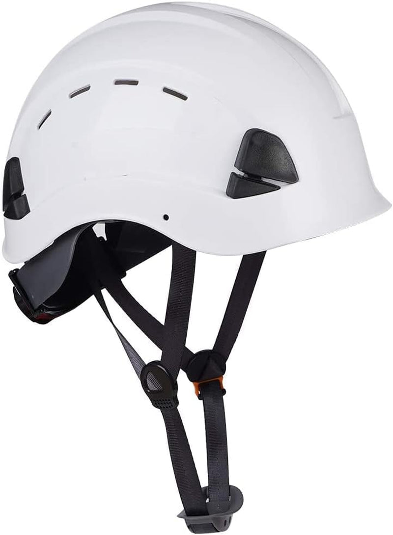 Durable and Comfortable Hard Hat - OSHA Compliant Vented Safety Helmet for Construction and Arborist Work