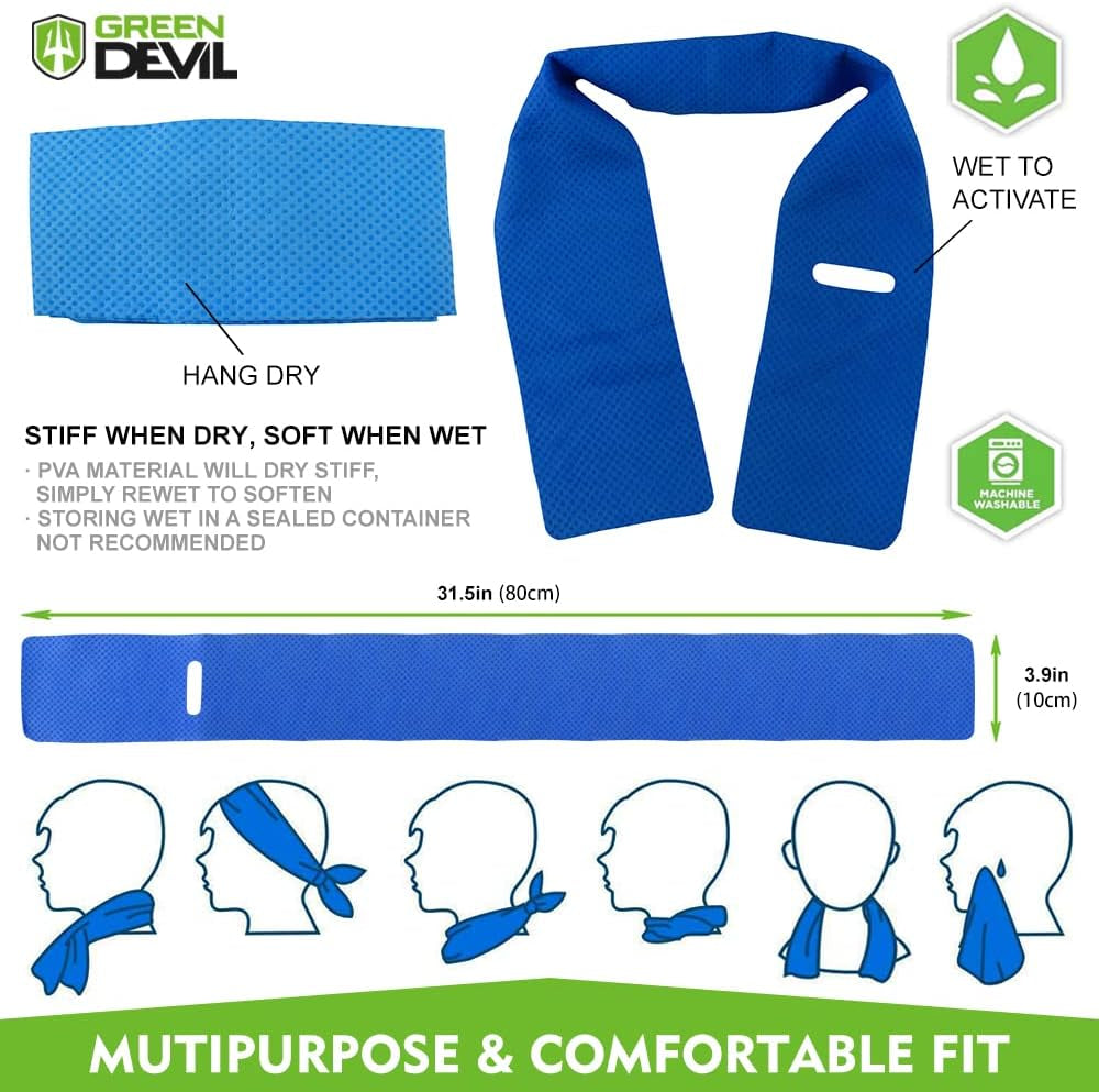 Ultimate Full Brim Hard Hat with Cooling Towel - OSHA Approved Safety Helmet for Construction and MMA - Adjustable Fit for Men & Women