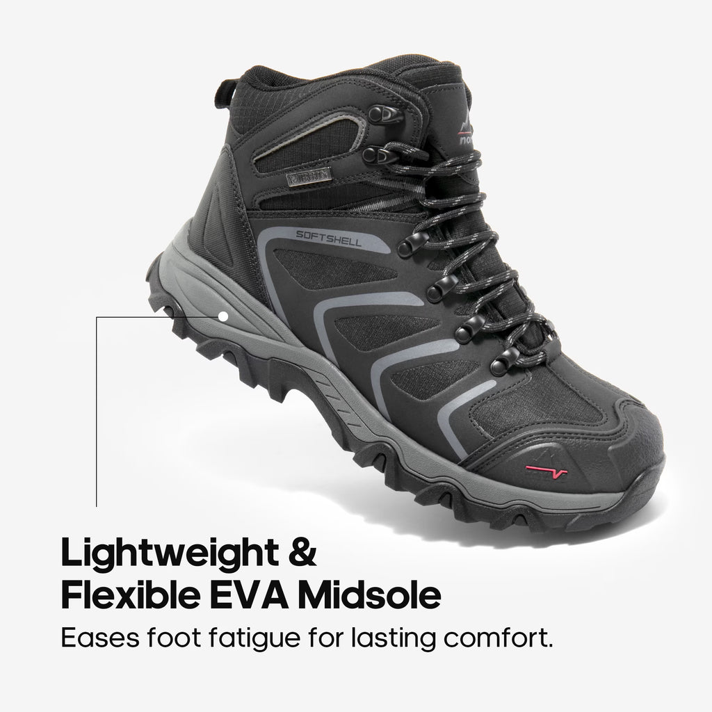 NORTIV 8 Waterproof Work Boots for Men Steel Toe Safety Construction Boots