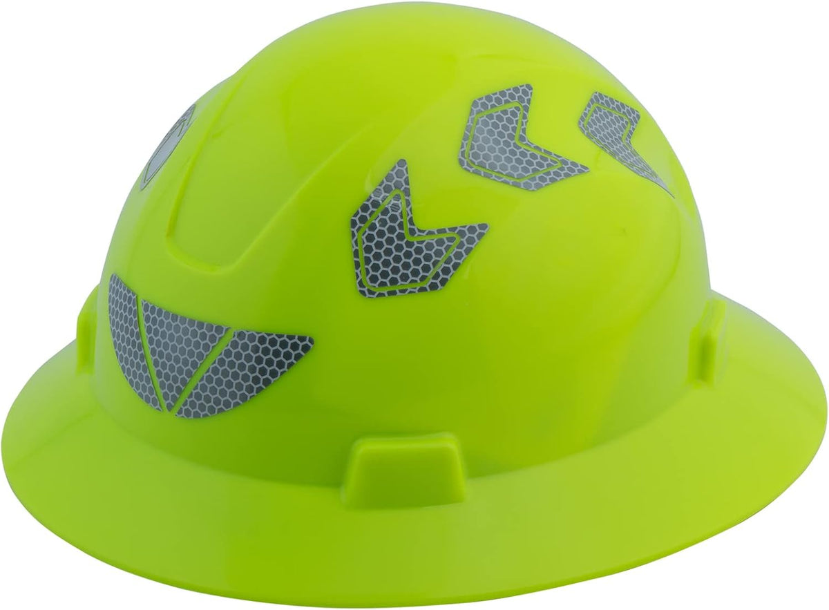 Ultimate Protection with the Full Brim Hard Hat Safety Helmet - Electrical Class E, ANSI Z89.1 Approved for Construction and Work Safety