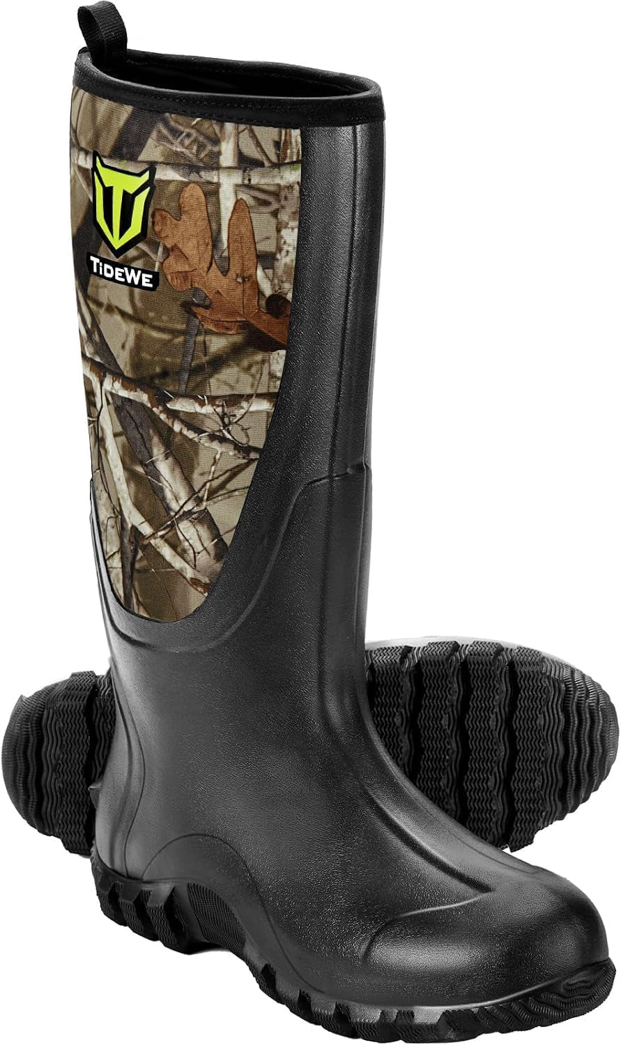 Men's Waterproof Rubber Boots with Steel Shank - Ultimate Comfort for Rainy Days and Outdoor Adventures