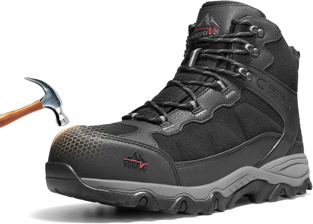 Men'S Waterproof Steel Toe Work Boots