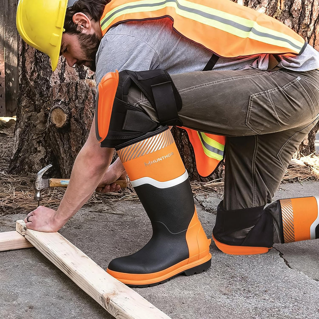 Ultimate Steel Toe Work Boots for Men - Waterproof, Puncture-Proof, and Slip-Resistant for All Work Environments