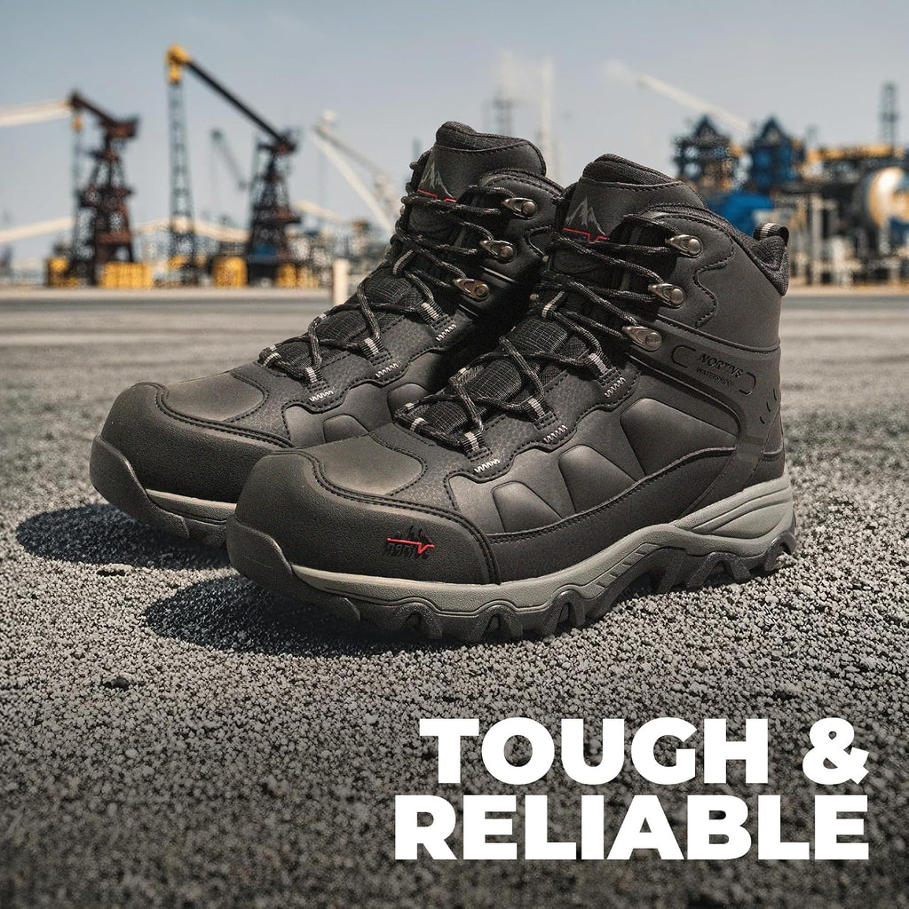 Men'S Waterproof Steel Toe Work Boots